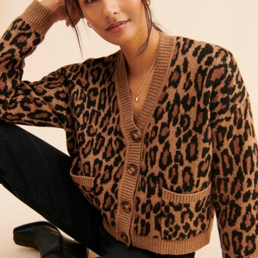 Show Me Your Mumu Carti Cheetah Cardigan